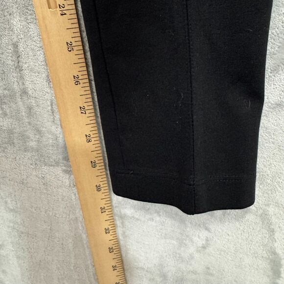 VINCE Pant Womens 6 Black Ponte Knit Skinny Mid Rise Flat Front Pockets Career - Picture 10 of 10